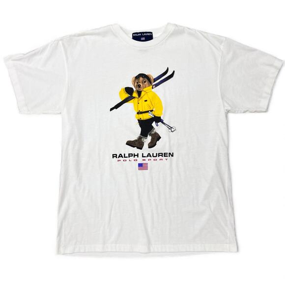 Ralph Lauren Other - Vintage Ralph Lauren Polo Sport Ski Bear Tee T Shirt Single Stitch USA Made Prep